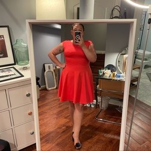 Ted Baker Coral Fit and Flare Dress